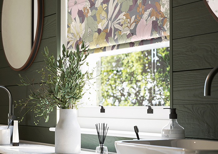 Maisie, Aubergine - Roman Blind - Image 5